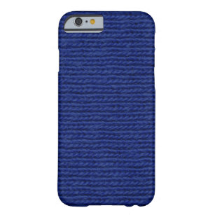 Blue knitted cotton close up iPhone 6 case