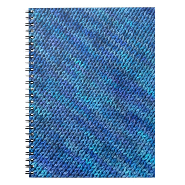 Blue Knitting Notebook (Front)