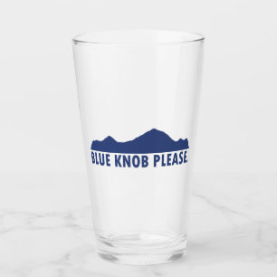 Blue Knob Please Glass