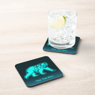 Blue Kodiak Bear Coaster