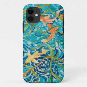 Blue Koi Pond iPhone 11 Case