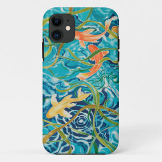 Blue Koi Pond iPhone 11 Case