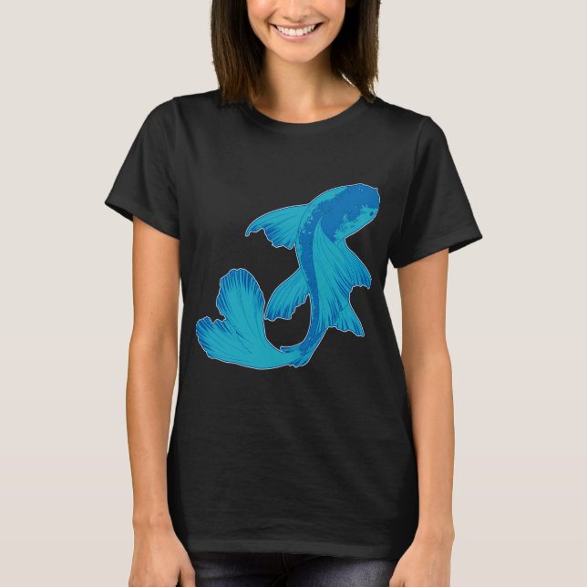 Blue Koi T-Shirt (Front)