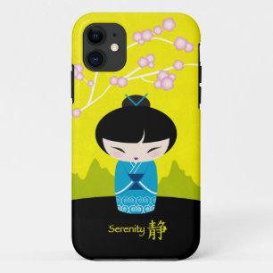 Blue kokeshi - Serenity iPhone 11 Case