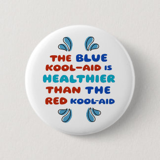 Blue Kool Aid ROUND BUTTON