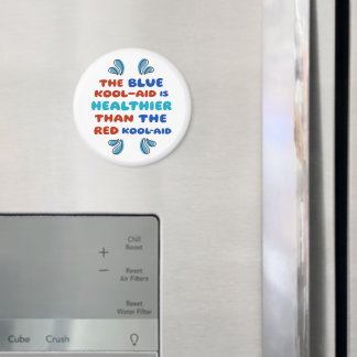 Blue Kool Aid ROUND MAGNET