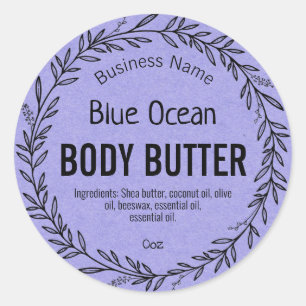 Blue Labels For Ocean Scented Product