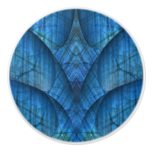 Blue Labradorite Gems Ceramic Knob