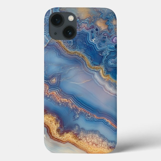 Blue Lace Agate Case-Mate iPhone Case (Back)