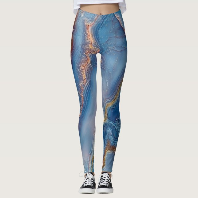 Blue Lace Agate Leggings (Front)