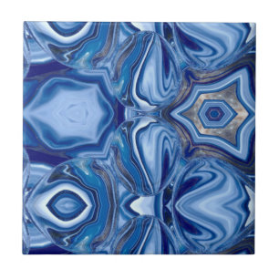 Blue Lace Agate Stone Ceramic Tile