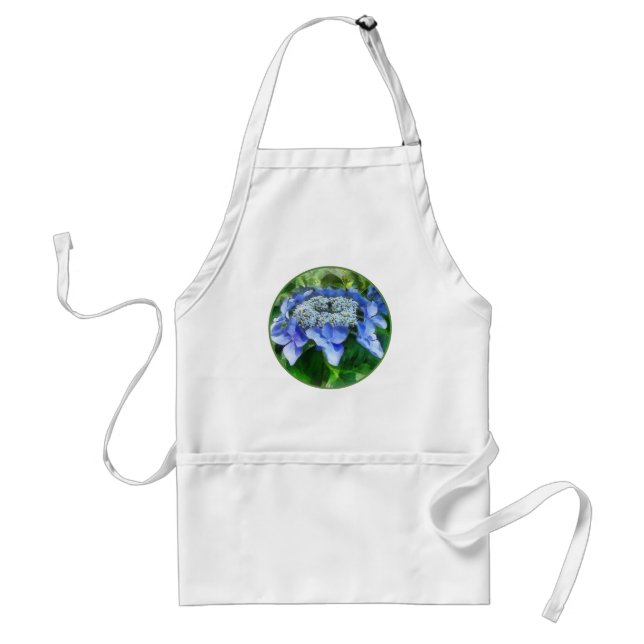 Blue Lace Cap Hydrangea Let's Dance Starlight Standard Apron (Front)