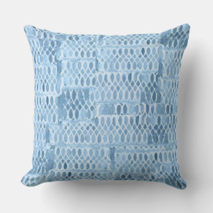 Blue Lace Inspired Pattern Cushion