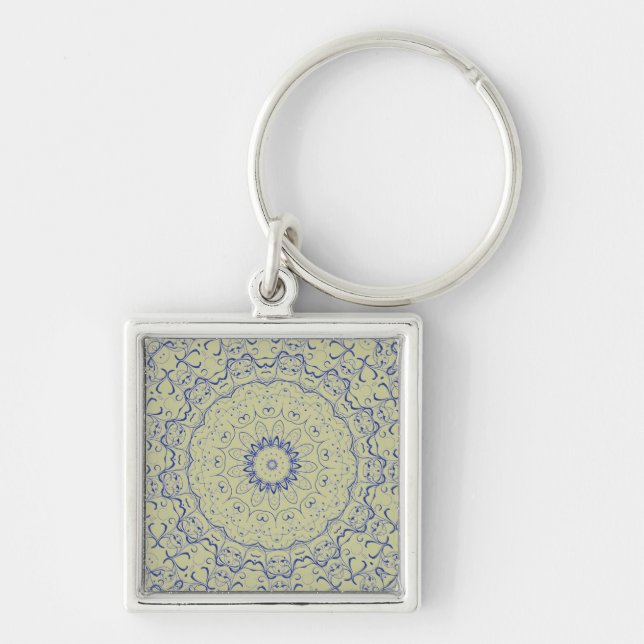 Blue Lace Key Ring (Front)