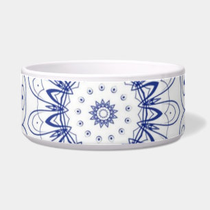 Blue Lace Pet Bowl