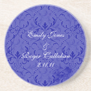 Blue Lace Wedding Coasters