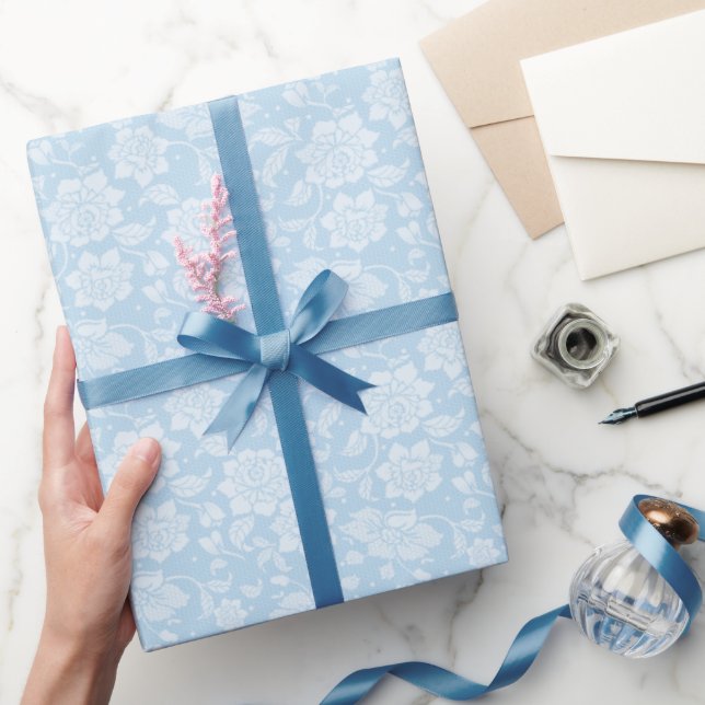Blue Lace Wrapping Paper (Gifting)
