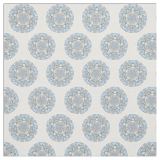 Blue Lacy Abstract Fabric