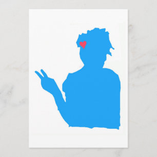 Blue Lady Invitation