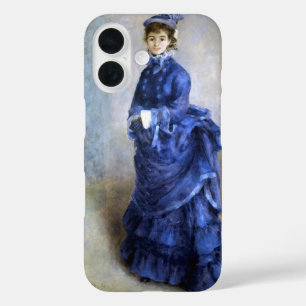 Blue Lady  Parisienne Renoir Impressionist Paint iPhone 16 Case