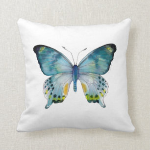 Blue Laglaizei Butterfly Pillow
