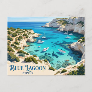 Blue Lagoon, Akamas Cyprus Postcard