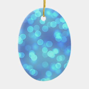 Blue Lagoon Background Ceramic Tree Decoration