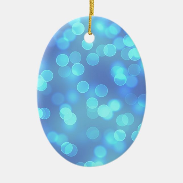 Blue Lagoon Background Ceramic Tree Decoration (Front)