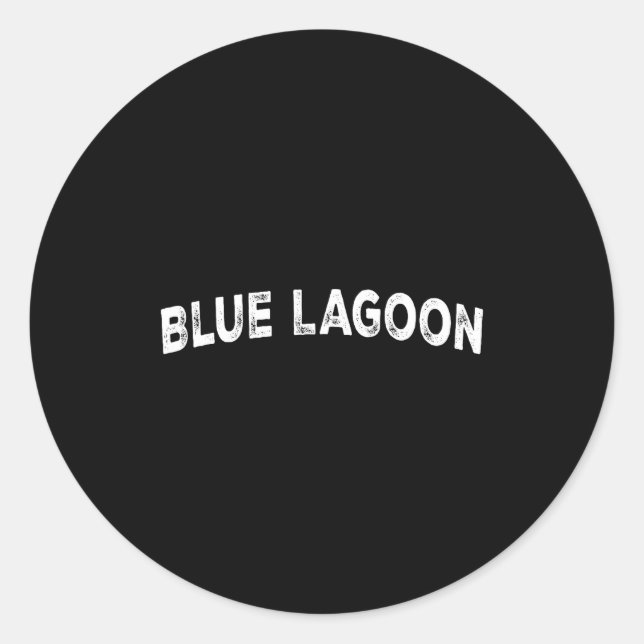 Blue Lagoon  Classic Round Sticker (Front)