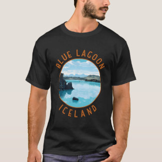 Blue Lagoon Iceland Distressed Circle T-Shirt