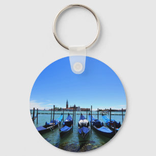 Blue lagoon in Venice, Italy Key Ring