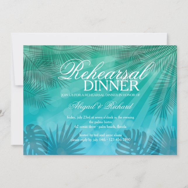 Blue Lagoon Invitation (Front)