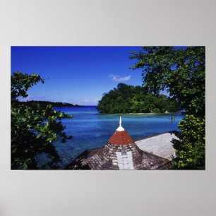 Blue Lagoon, Port Antonio, Jamaica Poster
