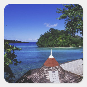 Blue Lagoon, Port Antonio, Jamaica Square Sticker