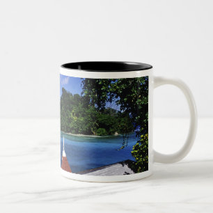 Blue Lagoon, Port Antonio, Jamaica Two-Tone Coffee Mug