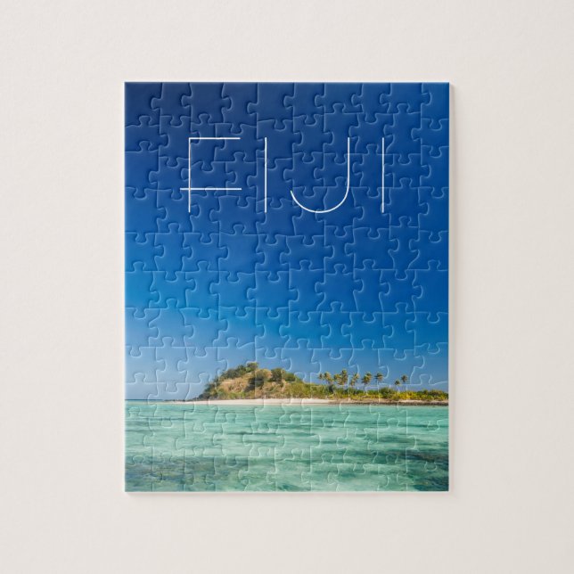 Blue Lagoon Seascape, Fiji Jigsaw Puzzle (Vertical)