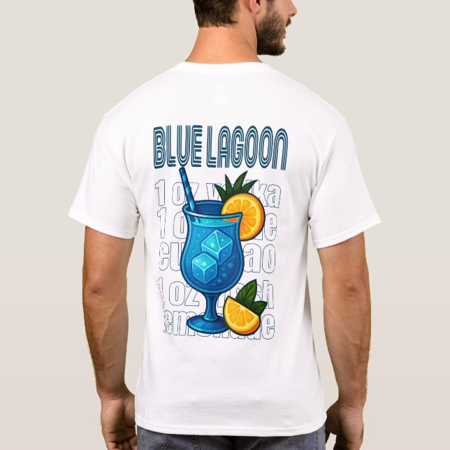 Blue Lagoon T-Shirt – Tropical Cocktail (Back)