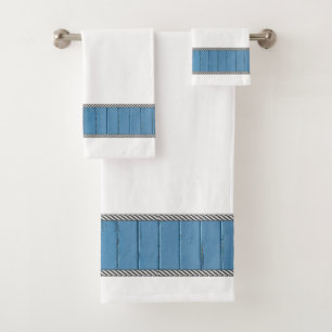 Blue Lake Cabin Bath Towel Set
