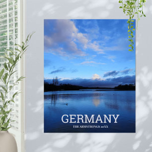 Blue Lake Germany Travel Photo Poster
