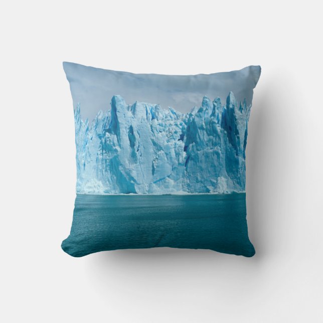 Blue Lake, Ice And Sky Cushion (Front)