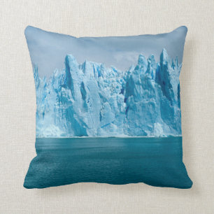 Blue Lake, Ice And Sky Cushion