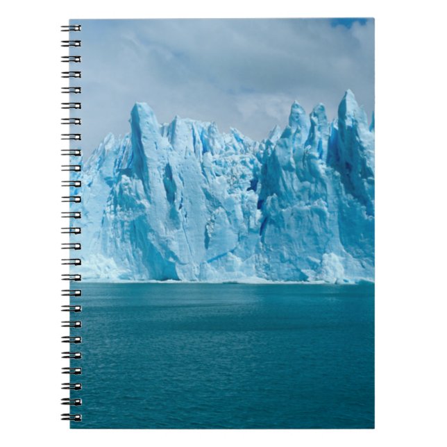 Blue Lake, Ice And Sky Notebook (Front)