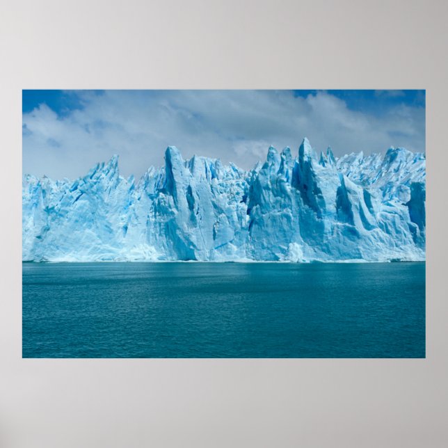 Blue Lake, Ice And Sky Poster (Front)