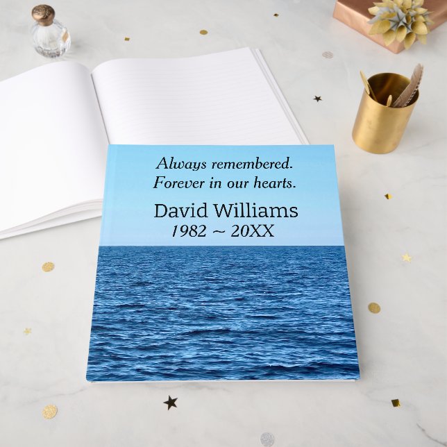 Blue Lake Michigan Guest Book (Front Open)