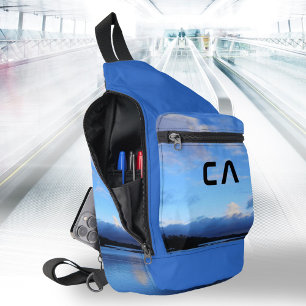 Blue Lake Photo Monogram Sling Bag