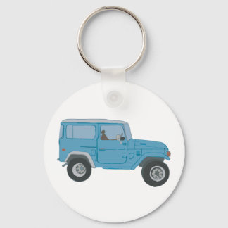 Blue Land Cruiser Keychain