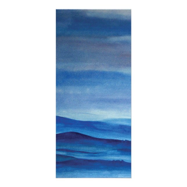 Blue Landscape 10.2 cm x 22.9 cm  Rackcard Rack Card (Front)