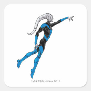 Blue Lantern 10 Square Sticker