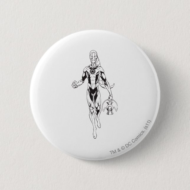 Blue Lantern 6 Cm Round Badge (Front)