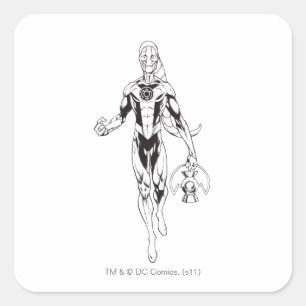 Blue Lantern 6 Square Sticker